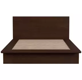Halmstad Brown Queen Platform Bed