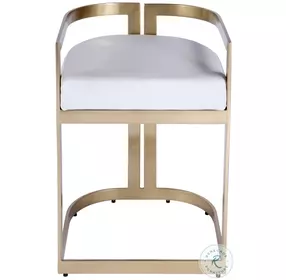 Clarence White Counter Height Stool