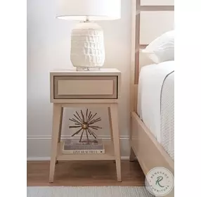 Darcey Sand Drift 1 Drawer Night Table