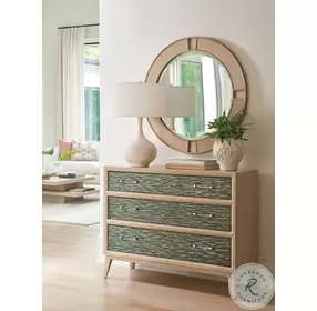 Nina Sand Drift Round Mirror