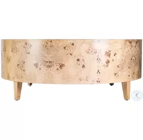 Billie Light Brown 46" Round Coffee Table