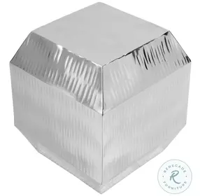 Kessel Polished Silver Side Table