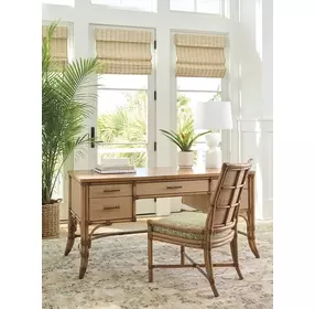 Key Biscayne Oceanside Green Upholstered Side Chair