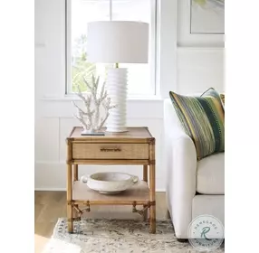 Key Biscayne Light Driftwood Rectangular Bayfront End Table