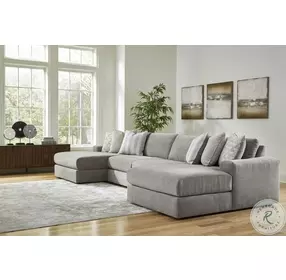 Avaliyah Ash Modular 4 Piece Double Chaise Sectional