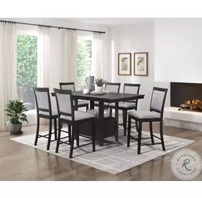 Raven Charcoal Gray Counter Height Dining Table