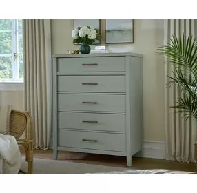Pure Maple Sage 5 Drawer Chest