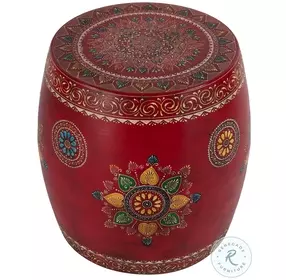 Imani Red Drum Side Table