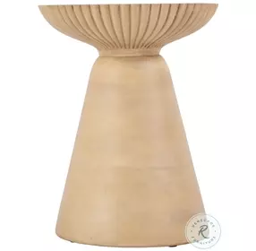 Kofi Brown Round Side Table