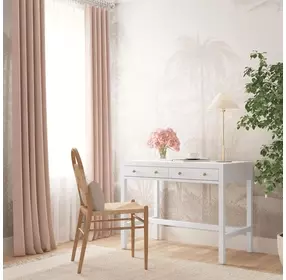 Nora White 40" Rectangular 2 Drawer Writing Desk