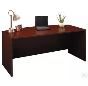 Series C Mahogany 72" Bow Front Desk Shell