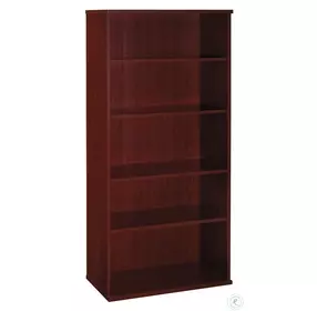 Series C Mahogany 36 Inch 5-Shelf Bookcase
