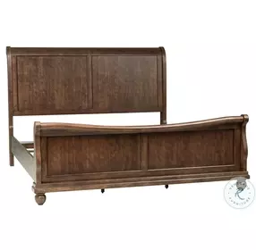 Vintage Heritage Rustic Cherry Sleigh Bedroom Set
