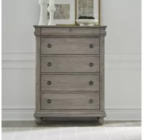 Rustic Traditions Saddle Tan 5 Drawer Chest