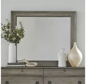 Rustic Traditions Saddle Tan Rectangular Dresser Mirror