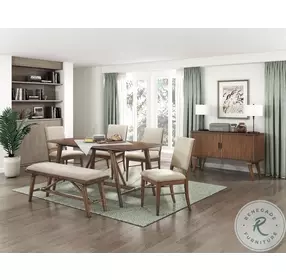 Monroe Walnut Dining Bench