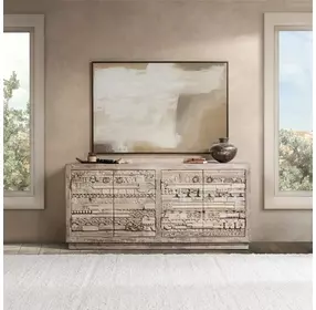 Alta Butterwood Blend 4 Door Accent Cabinet
