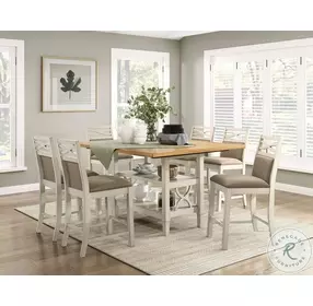 Maribelle Gray Counter Height Chair Set of 2