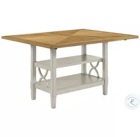 Maribelle Light Oak And Gray Counter Height Dining Room Set