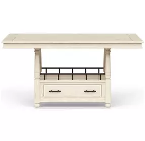Clover Ridge Whitewash Counter Height Set