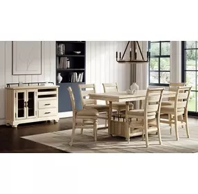 Clover Ridge Whitewash Counter Height Table