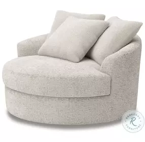 Snodoodle Arctic Performance Fabric Oversized Swivel Accent Chair