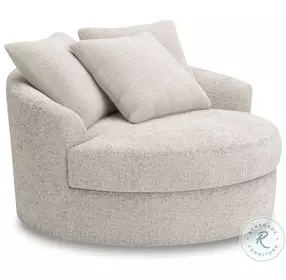 Snodoodle Arctic Performance Fabric Oversized Swivel Accent Chair