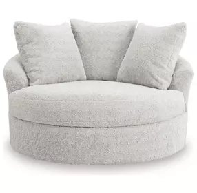 Snodoodle Arctic Performance Fabric Oversized Swivel Accent Chair
