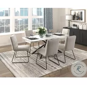 Benito Beige Side Chair Set Of 2