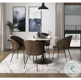 Cosimo Brown Side Chair Set Of 2