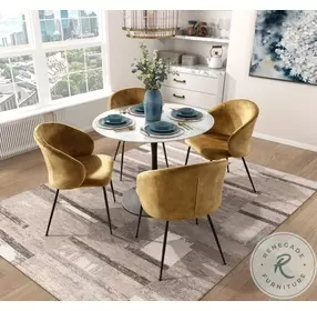 Cosimo Mustard Side Chair Set Of 2