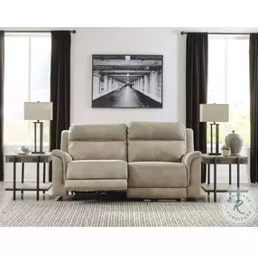 Next-Gen DuraPella Sand Performance Fabric Power Reclining Living Room Set