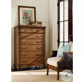 Bali Hai Aged Chestnut Brown Tobago Drawer Chest