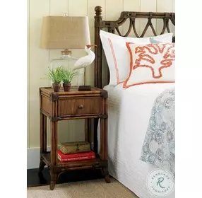 Bali Hai Aged Chestnut Brown Del Sol Bedside Table