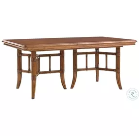 Bali Hai Fisher Island Double Pedestal Extendable Dining Room Set