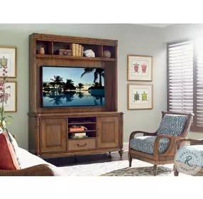 Bali Hai Aged Chestnut Brown Pelican Cay TV Stand