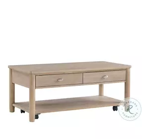 Myrna Wire Brushed Glaze Natural Occasional Table Set