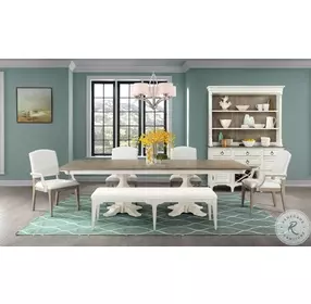 Myra Paperwhite Upholstered Dining Bench