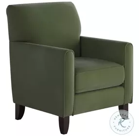 Bella Green Forrest Straight Arm Accent Chair