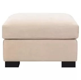 Dexter Taupe Upholstered Rectangular Ottoman