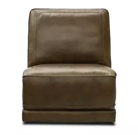 Weston Venetian Honey Leather Armless Chair
