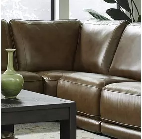 Blake Venetian Honey Leather Corner Wedge