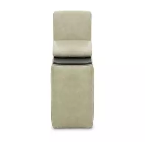 Blake Sophia Oatmeal Leather Console with USB Charging and LED