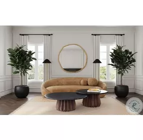 Jennings Royal Brown And Black Marble Small Nesting Cocktail Table