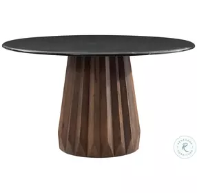 Jennings Royal Brown And Black Marble Dining Room Set