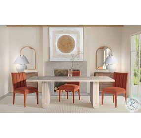 Nadia Whitewash Dining Table