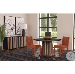 Adrienne Natural And Ebony Server