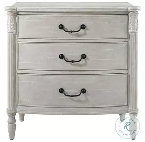 The Middleton Faux Grey Marble 3 Drawer Nightstand