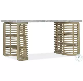 Surfrider Distressed Gray And Brown Home Office Set