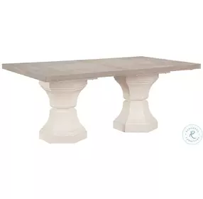 Lofton Light Gray And White Extendable Dining Room Set